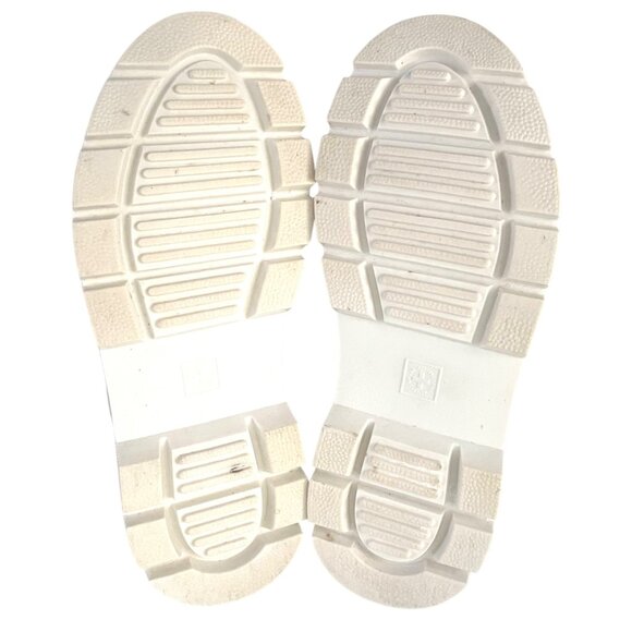 Dr. Martens AirWair Combs Platform Combat Boots White 9 US Lug Sole Lace Up - Picture 6 of 11